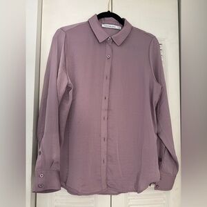 Calvin Klein Jeans Dusty Rose Button-Up Shirt
